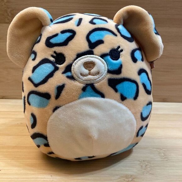 Squishmallows “Liv The Teal Leopard” Soft   Squishy Stuffed Animal by Kelly Toys - Picture 1 of 11